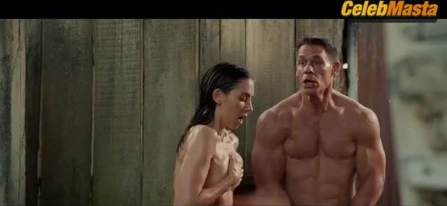 Alison Brie Reveals All in a Scene from Freelance