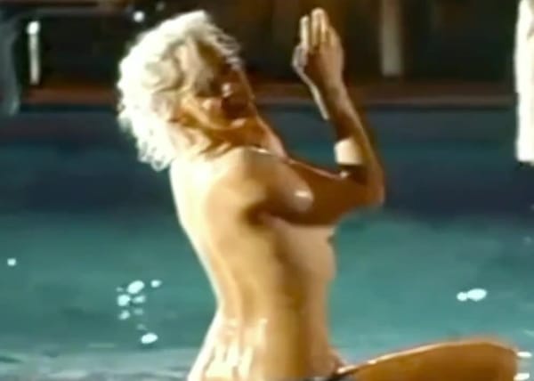 Marilyn Monroe's Wet Pool Boobs and Butt Video