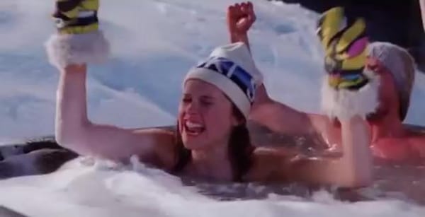 Felicity Jones's Sexy Topless Scene Video in a Hot Tub