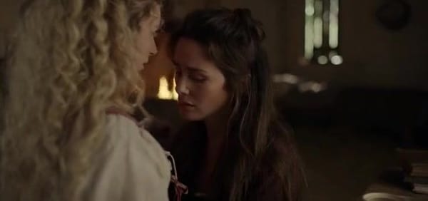 Julia Schlaepfer and Addison Timlin Have a Naked Lesbian Scene in American Horror Stories