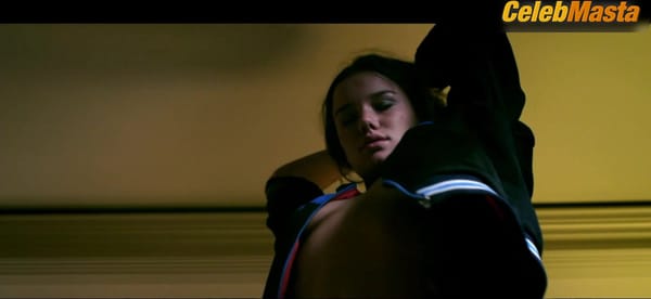 Hanna Mangan Lawrence Bares Breasts in Scene from X