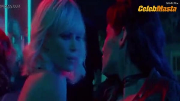 Charlize Theron and Sofia Boutella Bare Lesbian Scene in Atomic Blonde