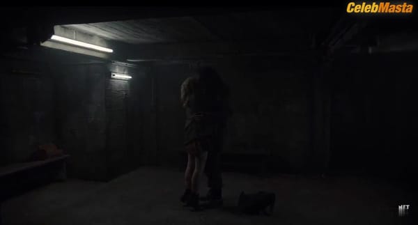 Gina Alice Stiebitz Bares Tits Scene in Dark