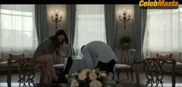 Keri Russell Wears Underwear in Scene in The Diplomat