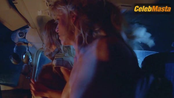 Dona Speir and Hope Marie Carlton Boobs Scene in Savage Beach