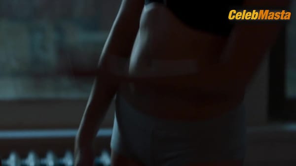 Perry Mattfeld Displays Underwear in Scene from In The Dark