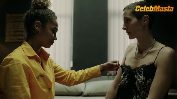 Berta Vazquez and Irene Anula Bare Boobs in Locked Up Lesbian Scene