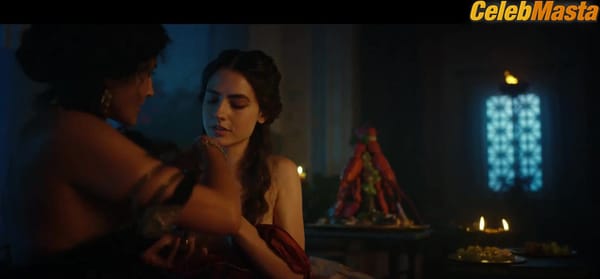 Angeliqa Devi and Romana Maggiora Vergano Bare Breasts in Lesbian Scene from Those About To Die