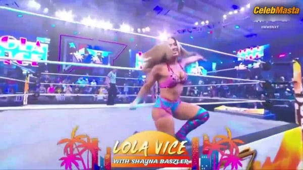 Lola Vice Displays Butt, Thong Scene in Wwe Nxt