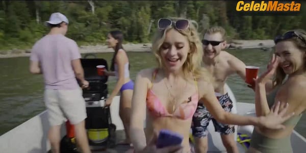 Emilia McCarthy's Tits, Swimsuit Scene in Skymed