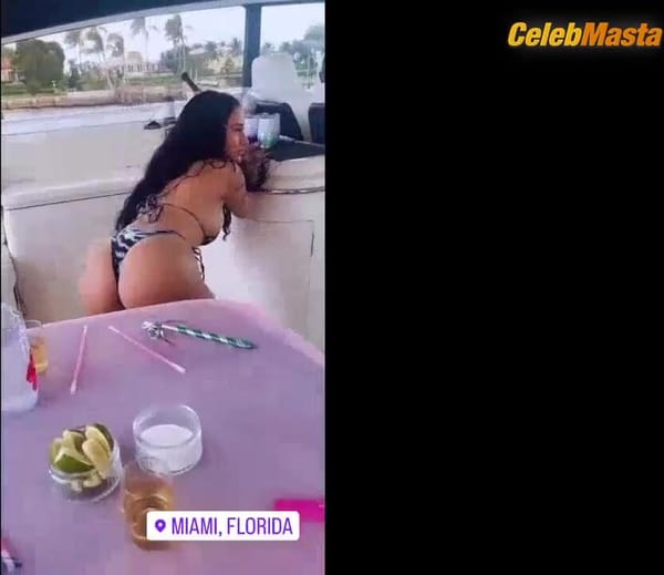 Bhad Bhabie Booty, Thong Scene with Her Twerking Sexy Ass in Bhad Bhabie