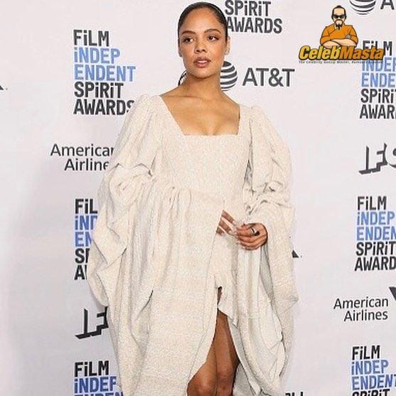Gorgeous Tessa Thompson Red Carpet Dress Without Any Nipple-Slips Photos photo 16
