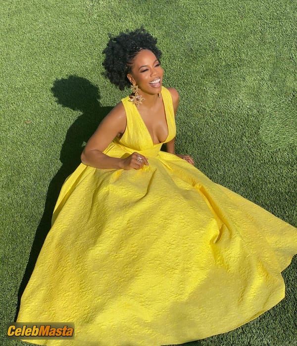 Photo Gallery: Brandee Evans Shows Her Red Carpet Look For The 32nd Annual Glaad photo 2