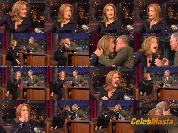 Gillian Anderson Photos from Late Show With David Letterman photo 2