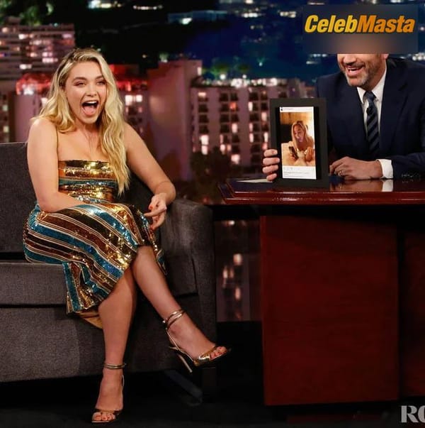 Florence Pugh Scene Photos Gallery from Jimmy Kimmel Live photo 7