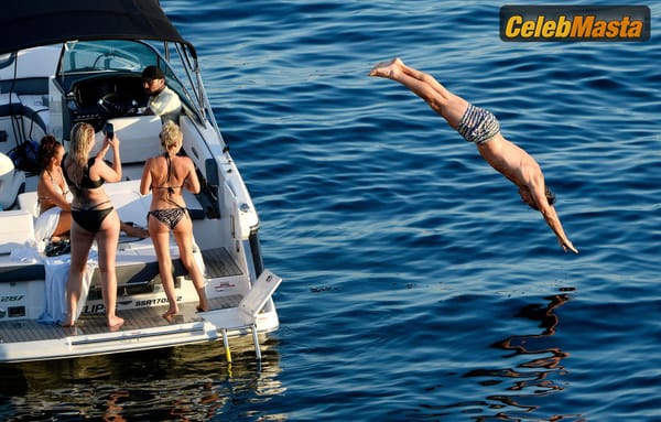 Michelle Keegan on a Yacht in Spain photo 6