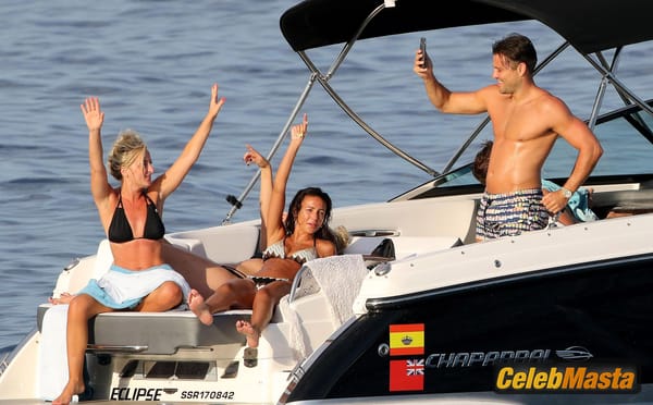 Michelle Keegan on a Yacht in Spain photo 8