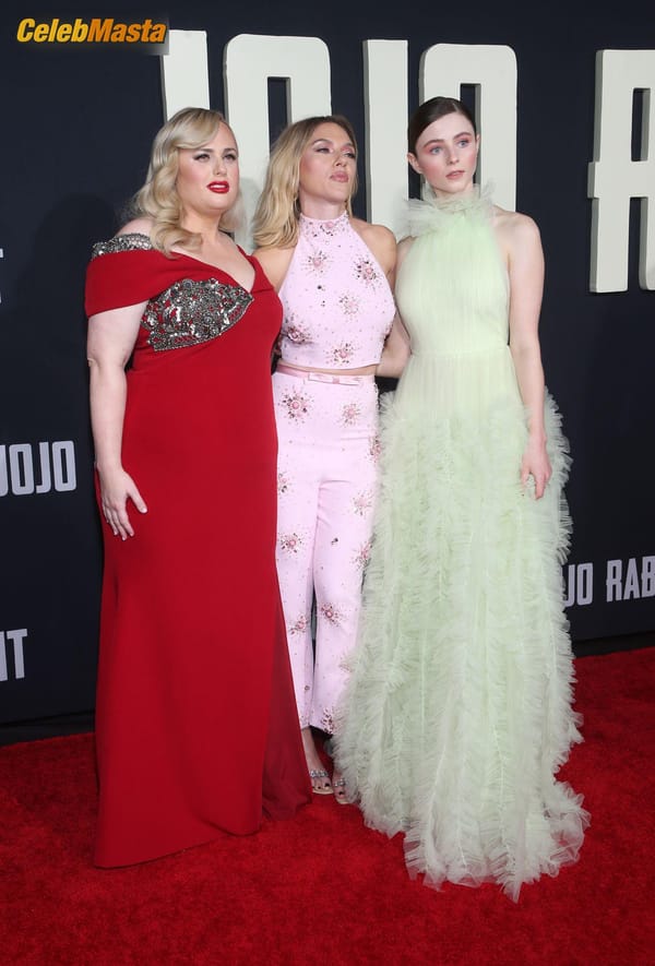 Scarlett Johansson arrives at the JOJO RABBIT Los Angeles Premiere held at the Hollywood American photo 31