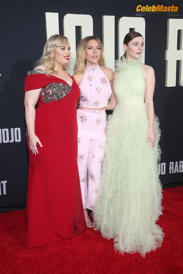 Scarlett Johansson arrives at the JOJO RABBIT Los Angeles Premiere held at the Hollywood American photo 45