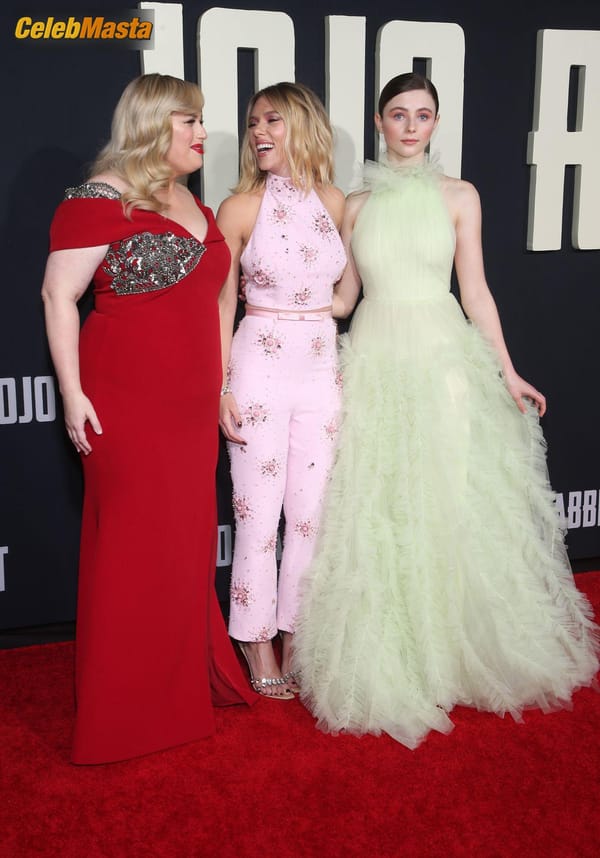 Scarlett Johansson arrives at the JOJO RABBIT Los Angeles Premiere held at the Hollywood American photo 46