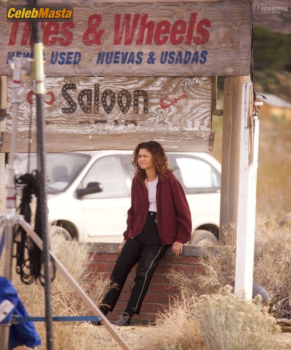 Zendaya Pokies on Euphoria Set in Palmdale photo 15
