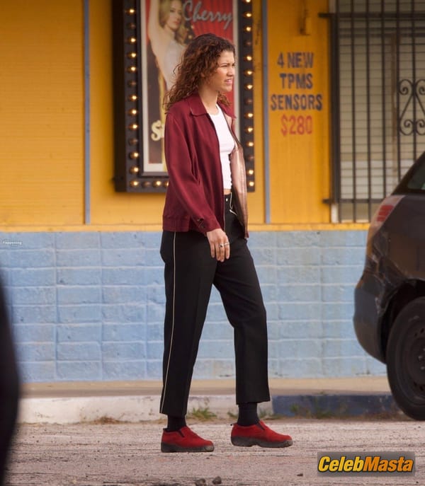 Zendaya Pokies on Euphoria Set in Palmdale photo 17