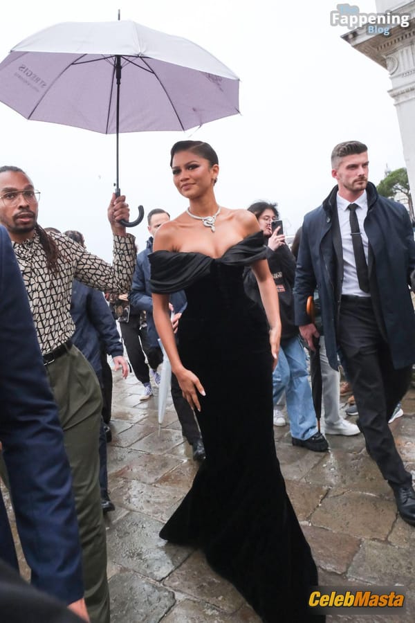 Zendaya Cleavage at Bulgari’s Venetian Party photo 8
