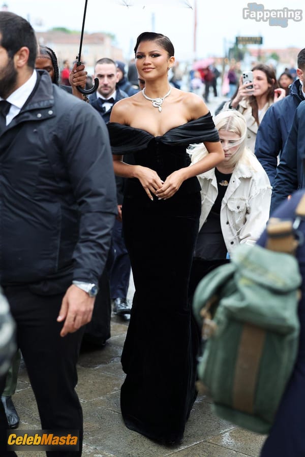 Zendaya Cleavage at Bulgari’s Venetian Party photo 12