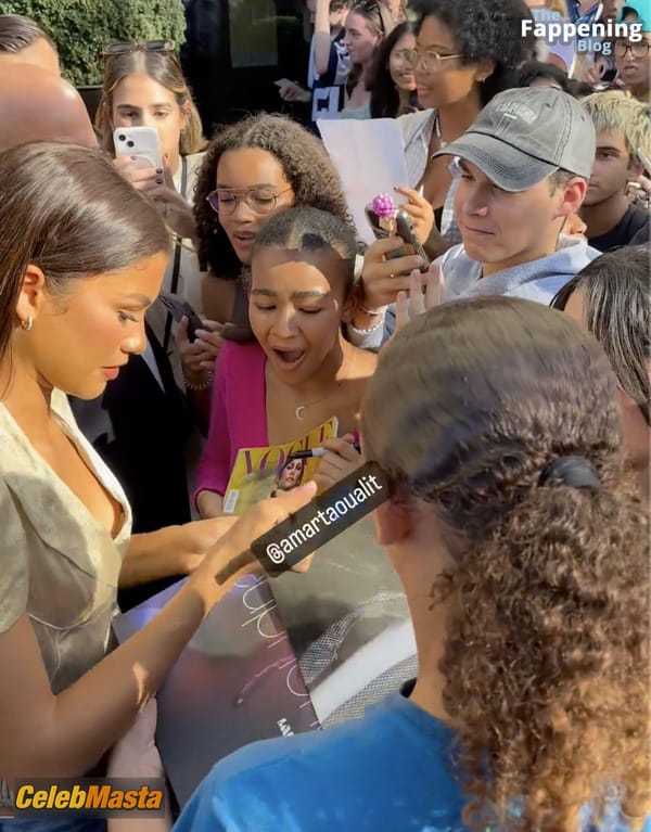 Zendaya in a White Dress at the Louis Vuitton Womenswear Spring/Summer Show photo 26