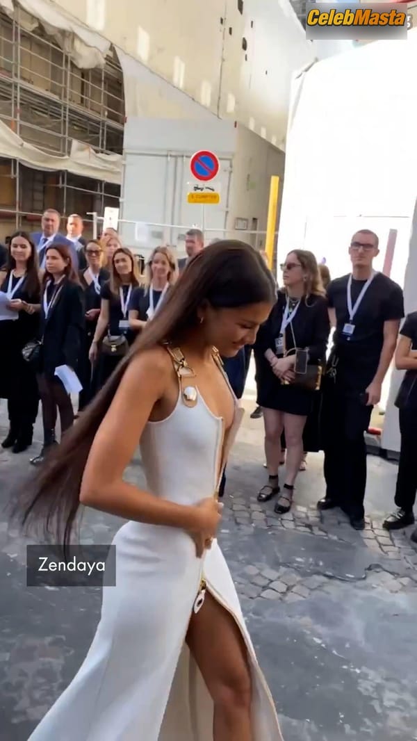 Zendaya in a White Dress at the Louis Vuitton Womenswear Spring/Summer Show photo 43