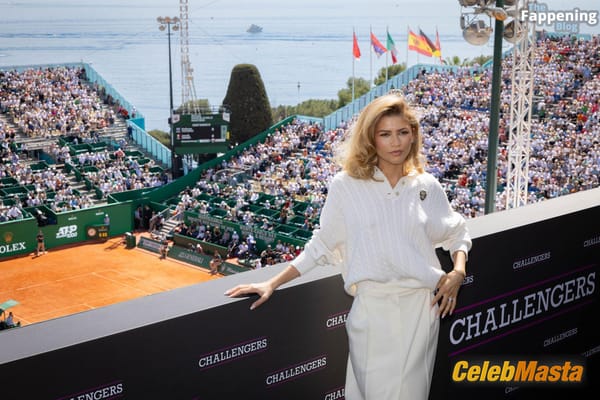 Zendaya Braless at the Challengers Photocall, Monaco photo 52