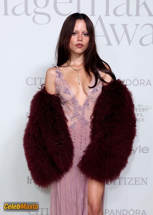 Jenna Ortega Sheer Dress at the InStyle Imagemaker Awards, Bel Air photo 56