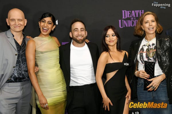 Jenna Ortega in a Black Dress at the Death of a Unicorn Screening, New York City photo 8
