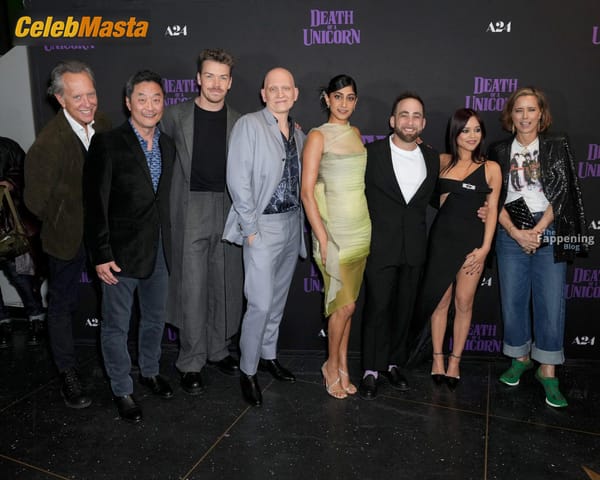 Jenna Ortega in a Black Dress at the Death of a Unicorn Screening, New York City photo 22