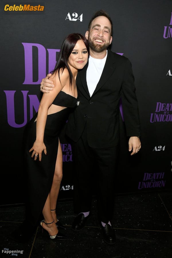 Jenna Ortega in a Black Dress at the Death of a Unicorn Screening, New York City photo 24