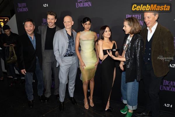 Jenna Ortega in a Black Dress at the Death of a Unicorn Screening, New York City photo 28