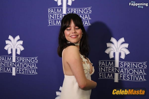 Jenna Ortega Legs And Cleavage In A Floral Dress At Miller’s Girl Premiere photo 44