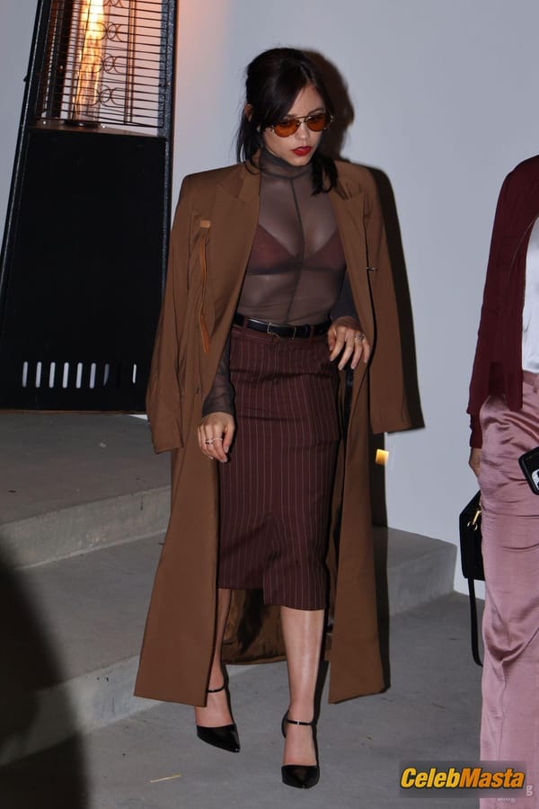 Jenna Ortega Bra at a Private Pre-Oscars Party, Beverly Hills photo 23