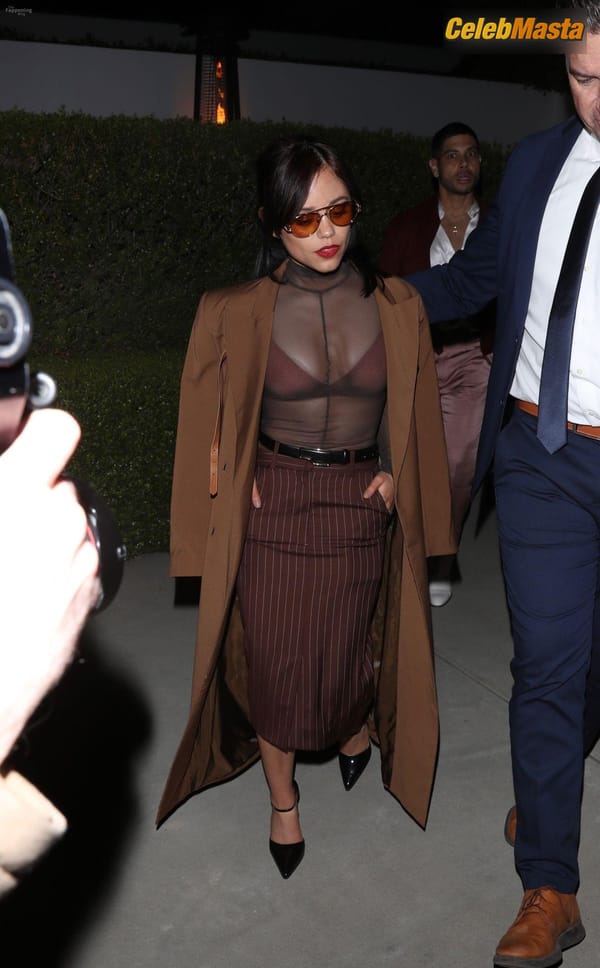 Jenna Ortega Bra at a Private Pre-Oscars Party, Beverly Hills photo 25