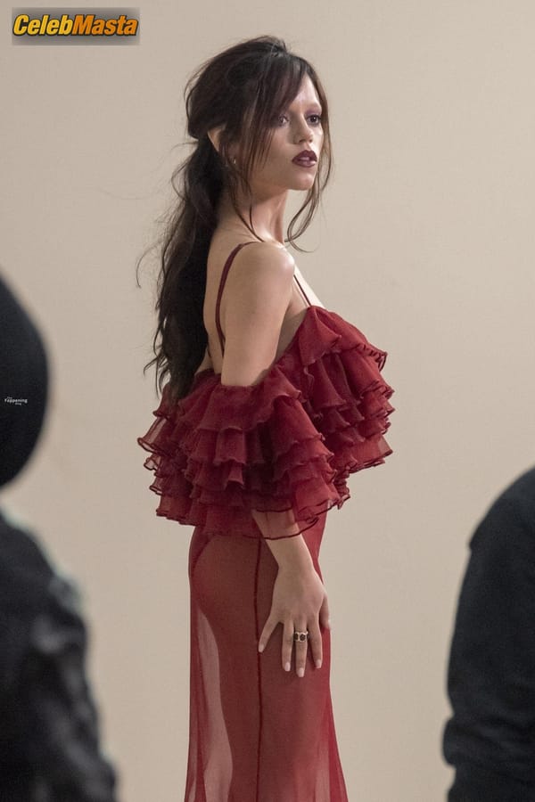 Jenna Ortega in a Sheer Dress at the Givenchy Fashion Show, Paris photo 5