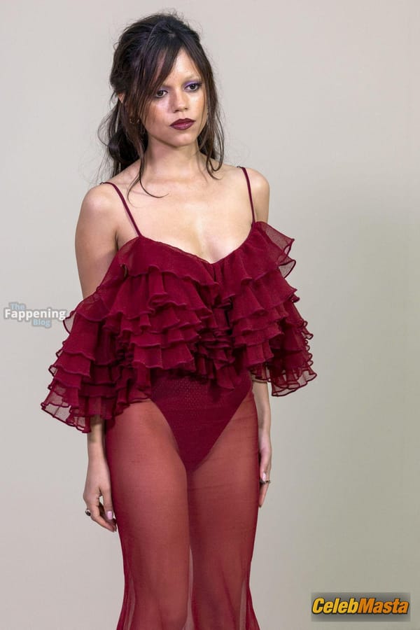 Jenna Ortega in a Sheer Dress at the Givenchy Fashion Show, Paris photo 7