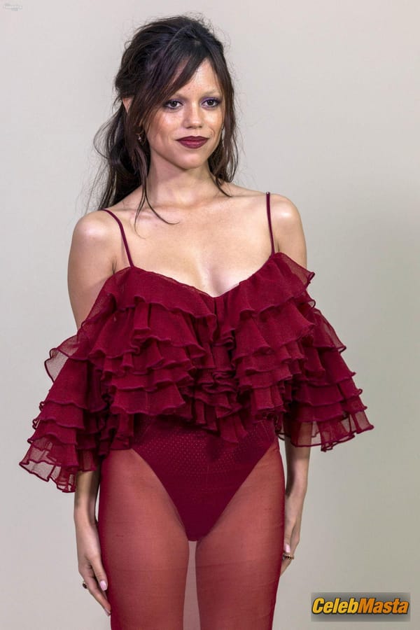 Jenna Ortega in a Sheer Dress at the Givenchy Fashion Show, Paris photo 8