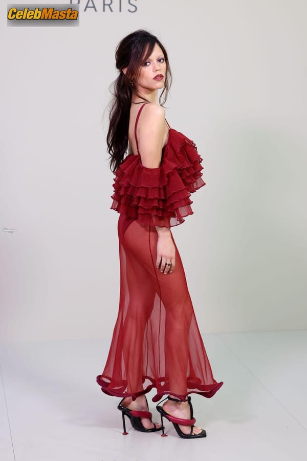 Jenna Ortega in a Sheer Dress at the Givenchy Fashion Show, Paris photo 10
