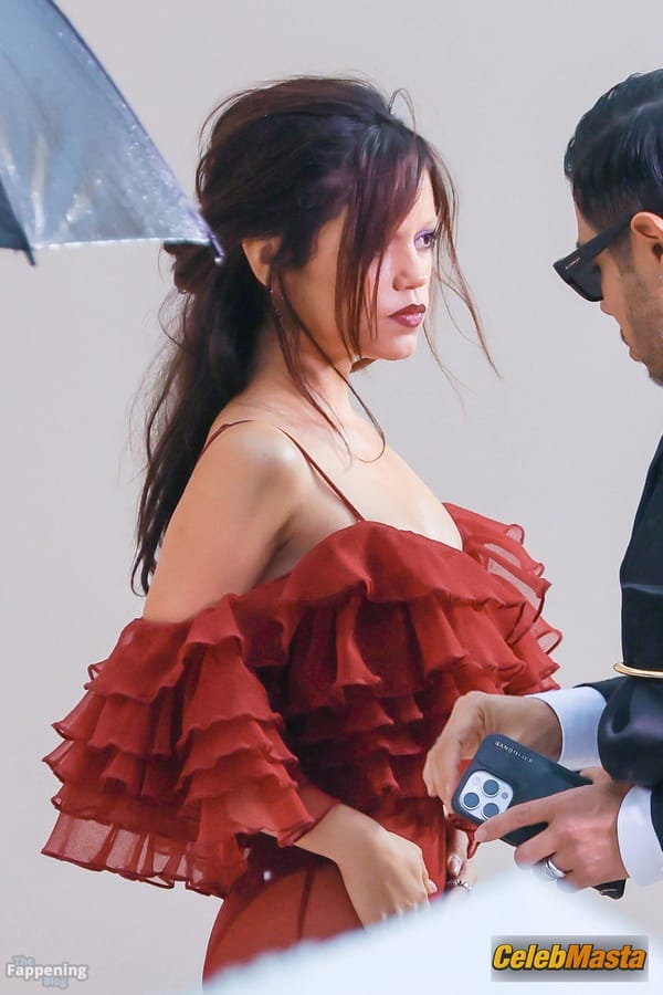 Jenna Ortega in a Sheer Dress at the Givenchy Fashion Show, Paris photo 13