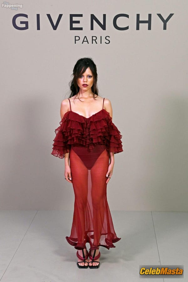 Jenna Ortega in a Sheer Dress at the Givenchy Fashion Show, Paris photo 19