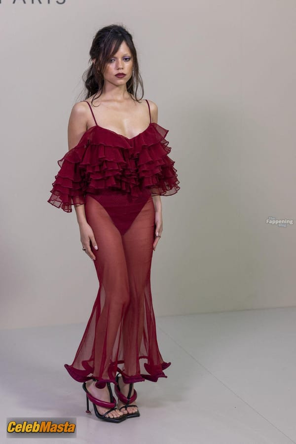 Jenna Ortega in a Sheer Dress at the Givenchy Fashion Show, Paris photo 27