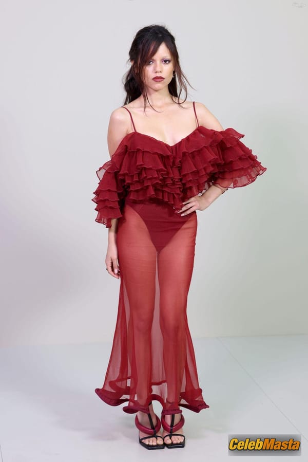 Jenna Ortega in a Sheer Dress at the Givenchy Fashion Show, Paris photo 34