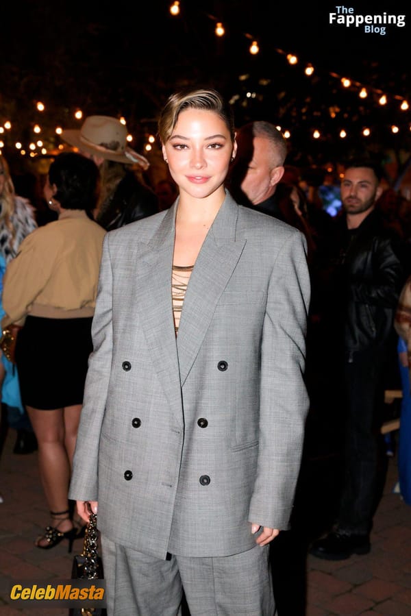 Madelyn Cline Cleavage at the Stella McCartney X Adidas Party, Los Angeles photo 7