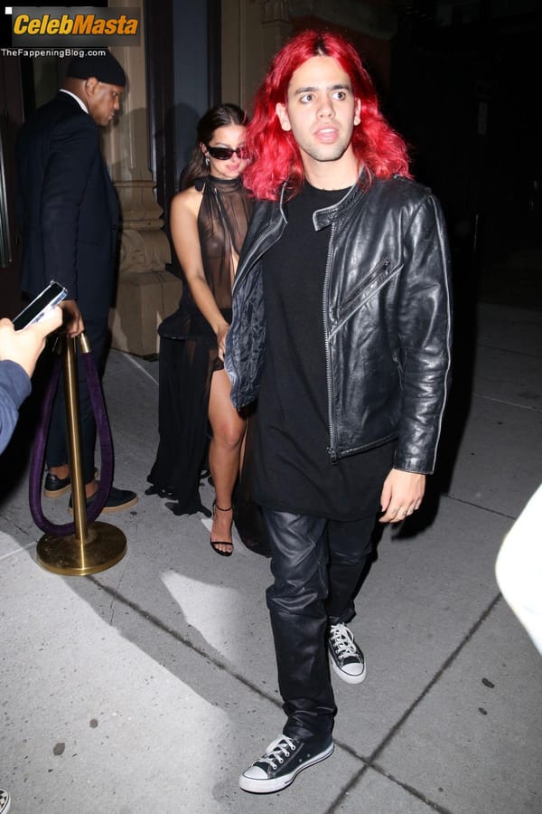 Addison Rae Ass in a See Through Dress at the Met Gala After Party, Zero Bond, New York photo 11
