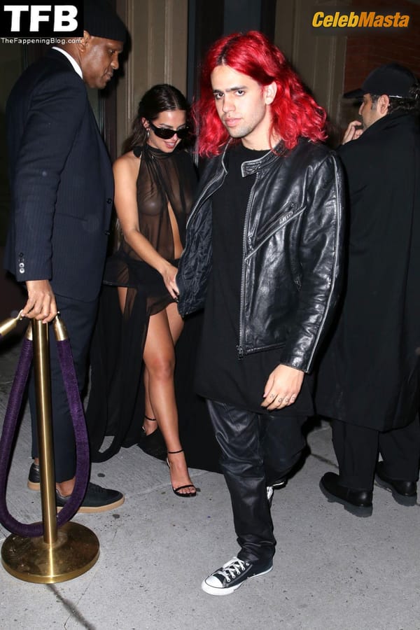 Addison Rae Ass in a See Through Dress at the Met Gala After Party, Zero Bond, New York photo 12